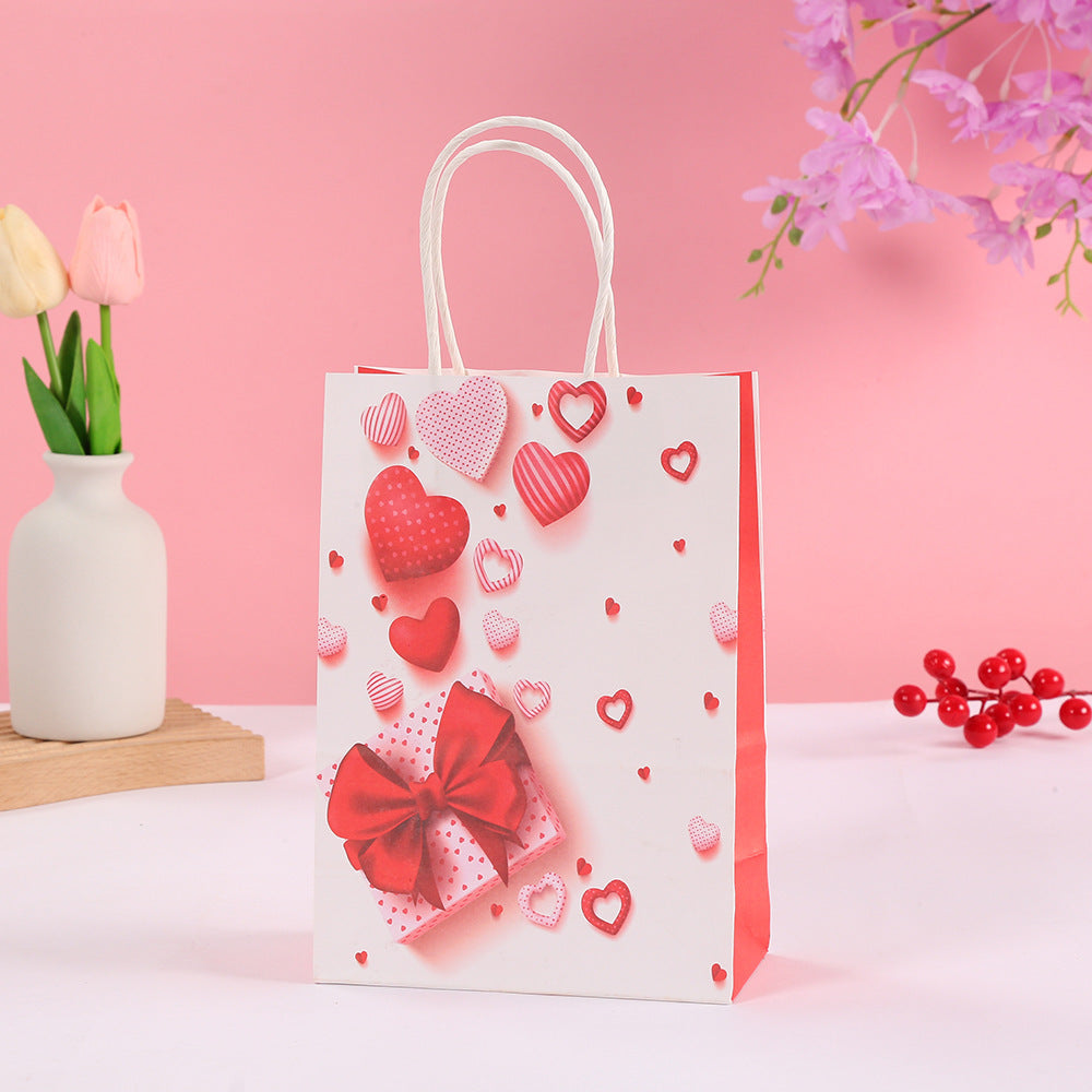 Valentine's Day Style Kraft Paper Bag
