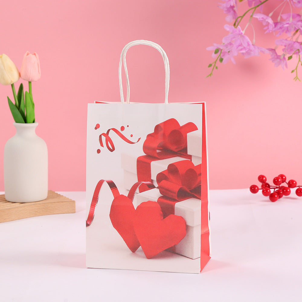 Valentine's Day Style Kraft Paper Bag