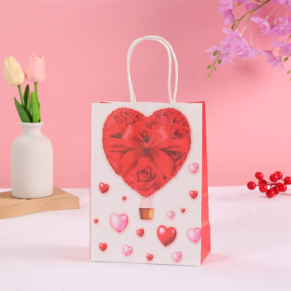 Valentine's Day Style Kraft Paper Bag