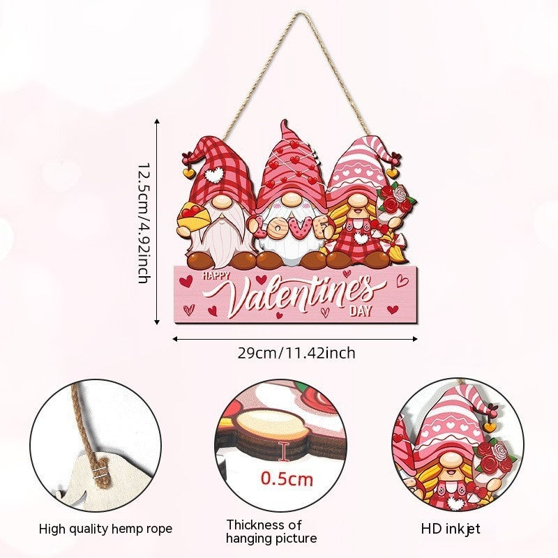 Valentine's Day Round Door Hanging